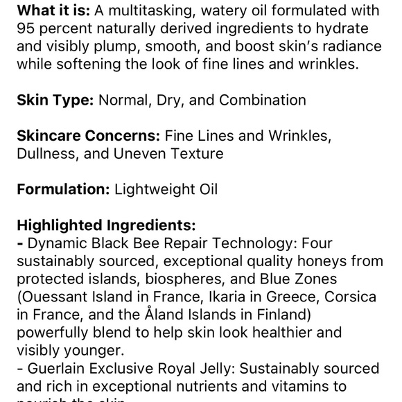 NIB Guerlain Abeille Royale Youth Watery Oil - Picture 2 of 3